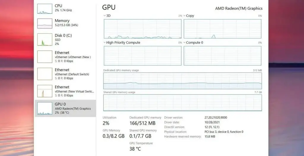 how to check GPU usage in Windows 11
